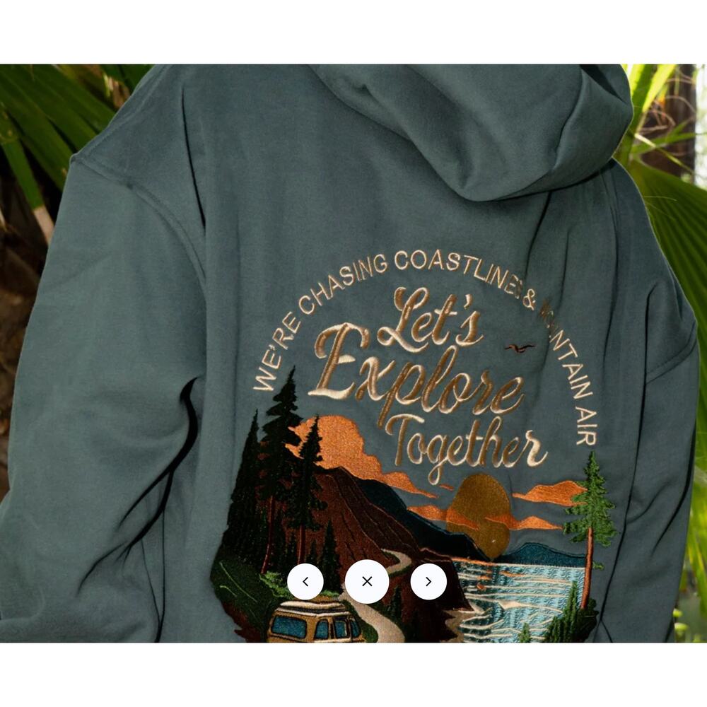Sunset Surf Coastal Explore Hoodie in Various Sizes - Picture 7 of 13